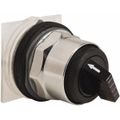 Product Image of Selector Switch, 2 Positions, Maintained (MA), 600V, Black Knob & Push Button, 9001KS12B