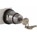 Product Image of Selector Switch, 2 Positions, Momentary (MO), 600V, Black Knob & Push Button, 9001KS25K2