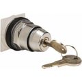 Product Image of Selector Switch, 2 Positions, Momentary (MO), 600V, Black Knob & Push Button, 9001KS34K1