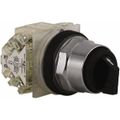 Product Image of 3 Position Selector Switch, Maintained (MA), 600V, 10 Amp, Black Knob & Push Button NEMA1, 12, 13, 2, 3, 3R, 4 & 6, 9001KS43BH2