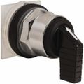 Product Image of Selector Switch, 3 Positions, Momentary (MO), 600V, Black Knob & Push Button, 9001KS52FB