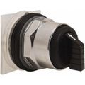 Product Image of Selector Switch, 3 Positions, Momentary (MO), 600V, Black Knob & Push Button, 9001KS53B