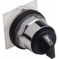 Product Image of Selector Switch, 3 Positions, Momentary (MO), 600V, Black Knob & Push Button, 9001KS56B