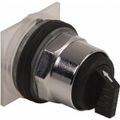 Product Image of Selector Switch, 3 Positions, Momentary (MO), 600V, Black Knob & Push Button, 9001KS59B