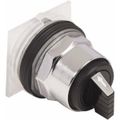 Product Image of Selector Switch, 3 Positions, Momentary (MO), 600V, Black Knob & Push Button, 9001KS63B