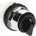 Product Image of Selector Switch, 3 Positions, Momentary (MO), 600V, Black Knob & Push Button, 9001KS72B