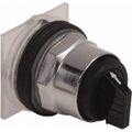 Product Image of Selector Switch, 3 Positions, Momentary (MO), 600V, Black Knob & Push Button, 9001KS73B