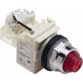 Product Image of 120 V Red Lens LED Press-to-Test Indicating Light, 9001KT38LRR31