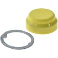 Product Image of Pushbutton Switch Boot Yellow, Round Button, Nonilluminated, 9001KU6