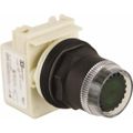 Product Image of Push-Button Switch, 30 mm Mounting Hole Dia, Momentary, Green Pushbutton, Momentary, 9001SK1L1G
