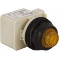 Product Image of 120 V Amber Lens LED Indicating Light Round Lens, Screw Clamp, Corrosion/Dust/Oil Resistant, 9001SKP38LYA31