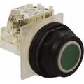 Product Image of Push-Button Switch, 30 mm Mounting Hole Dia, Momentary, NC/NO, 600VAC, 9001SKR1GH13