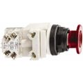 Product Image of Push-Button Switch, 30 mm Mounting Hole Dia, Maintained, 28V, Illuminated, 9001SKR9P35LRR