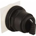 Product Image of Selector Switch, 3 Positions, Momentary (MO), Black Knob & Push Button, 9001SKS53B