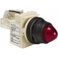 Product Image of 120 V Red Lens LED Press-to-Test Indicating Light, 9001SKT38LRR9