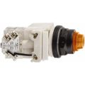 Product Image of 120 V Orange Lens LED Press-to-Test Indicating Light Octagonal Lens, Screw Clamp, Vibration Resistant, 9001SKT38LYA31