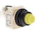 Product Image of 120 V Yellow Lens LED Press-to-Test Indicating Light, Screw Clamp, Corrosion/Dust/Oil Resistant, 9001SKT38LYY31