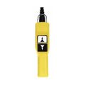 Product Image of Pendant Control Station, Momentary, 2NO/2NC, Up Arrow & Down Arrow 2 Pushbutton Operators, Flush Push Button Operator, Yellow, XACA207