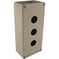 Product Image of 3 Hole, 1.58 Inch Hole Diameter, Zinc Alloy Pushbutton Switch Enclosure, XAPG39203