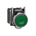 Product Image of Push Button, Harmony XB4, 22mm, Green, LED, 24 VAC DC, 1NO, Flush, XB4BW33B5
