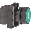 Product Image of Green Push-Button Switch, 22 mm Mounting Hole Dia, Momentary, NO, XB5AA3311