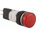 Product Image of 48-120 VAC/VDC Red Lens LED Pilot Light, Quick Connect Connector, XB6AV4GB