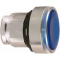 Product Image of Push-Button Switch, 22 mm Mounting Hole Dia, Maintained, Illuminated, LED, ZB4BH063