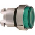 Product Image of Green Push-Button Switch, 22 mm Mounting Hole Dia, Maintained, Illuminated, LED, ZB4BH33