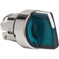Product Image of 3 Position Selector Switch, Momentary (MO), Green Handle NEMA13 & 4X, ZB4BK1733