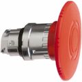 Product Image of Push-Button Switch, 22 mm Mounting Hole Dia, Maintained & Momentary, Round, Red Pushbutton, Maintained, Momentary, ZB4BS864