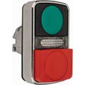 Product Image of Push-Button Switch, 22 mm Mounting Hole Dia, Momentary, Illuminated, LED, ZB4BW7L3740