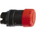 Product Image of Push-Button Switch, 22 mm Mounting Hole Dia, Maintained & Momentary, Round, Red Pushbutton, Maintained, Momentary, ZB5AS834