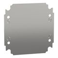Product Image of Plain Mounting Plate, for Electrical Enclosure, H200xw200mm, Galvanised Steel