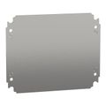 Product Image of Plain Mounting Plate, for Electrical Enclosure, H300xw250mm, Galvanised Steel