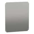 Product Image of Plain Mounting Plate, for Electrical Enclosure, H500xw600mm, Galvanised Steel