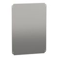 Product Image of Plain Mounting Plate, for Electrical Enclosure, H700xw500mm, Galvanised Steel