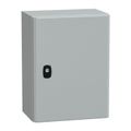 Product Image of Wall Mounted Steel Electrical Enclosure, Spacial S3DC, Plain Door, no Mounting Plate, 400x300x200mm, LP66, IK10