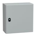 Product Image of Wall Mounted Steel Electrical Enclosure, Spacial S3DC, Plain Door, no Mounting Plate, 400x400x200mm, LP66, IK10