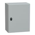 Product Image of Wall Mounted Steel Electrical Enclosure, Spacial S3DC, Plain Door, no Mounting Plate, 500x400x250mm, LP66, IK10