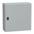Product Image of Wall Mounted Steel Electrical Enclosure, Spacial S3DC, Plain Door, no Mounting Plate, 500x500x200mm, LP66, IK10