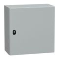 Product Image of Wall Mounted Steel Electrical Enclosure, Spacial S3DC, Plain Door, no Mounting Plate, 500x500x250mm, LP66, IK10