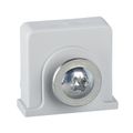 Product Image of Plastic Nut and Self Taping Screw Placed In The Notches of PLM Enclosure for Din Rail
