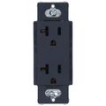 Product Image of Claro 20A Duplex Receptacle, Satin (Deep Sea)