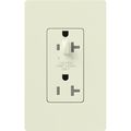 Product Image of Claro 20A Half Dimming, Tamper Resistant Duplex Receptacle, Decorator Outlet, Satin Finish, Biscuit