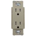 Product Image of Claro 15A Tamper-Resistant Duplex Receptacle, Satin  (Clay)