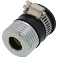 Product Image of 3/4" Hose Chrome Aerator Adaptor for Non-Threaded Spouts, SF0044X