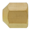 Product Image of 1/4" Flare Hex Brass Cap with Copper Gasket Seal (Pack of 25)