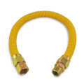 3/4" ID (1" OD) Coated Corrugated Stainless Steel Gas Connector 3/4" MIP x FIP (24" Length)