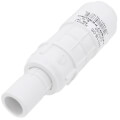 Product Image of 1/2" PVC Sch. 40 Short Repair Coupling (Spig x Soc - PVC White with EPDM O-ring)