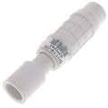 Product Image of 1/2" PVC Sch. 40 Short Repair Coupling (Soc x Soc - PVC White with EPDM O-ring)